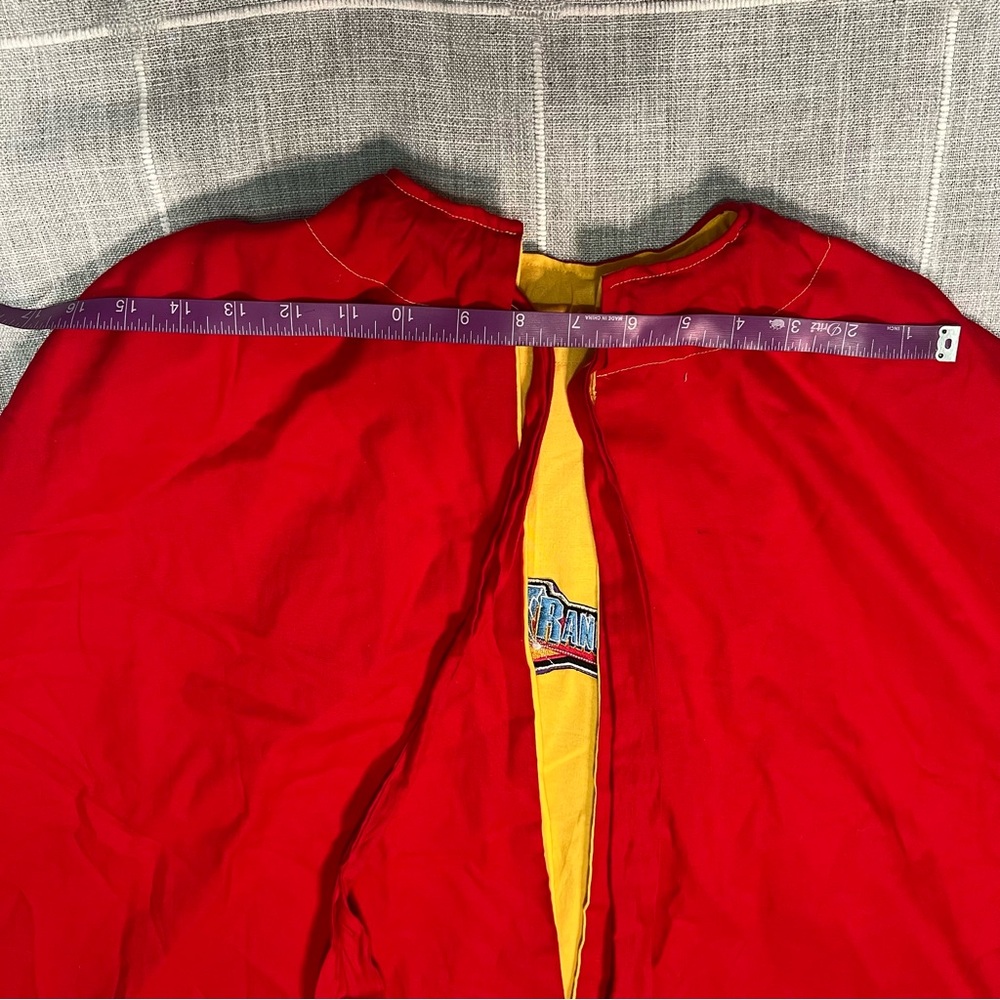 Power Rangers Reversible Cape Red Yellow One size Handmade - Picture 11 of 13